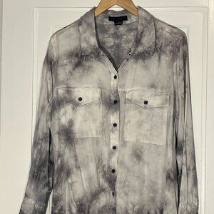 XS SANCTUARY from Evereve tie dye button down collared shirt